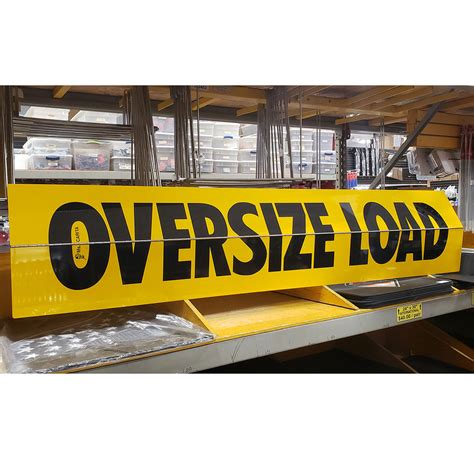 folding oversized load sign.